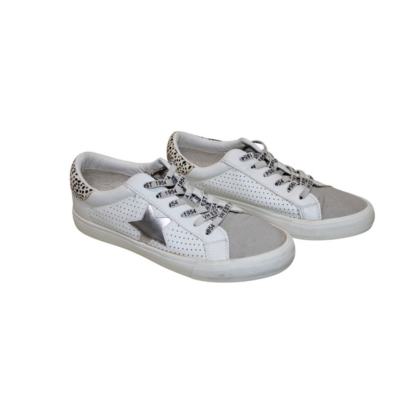 Vintage Havana Shoes - Vintage Havana Grande Color: Wild Cheetah Women 8.5 White Grey Silver Distressed